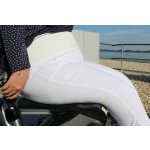 Nohavice na sedenie Slim fit biele